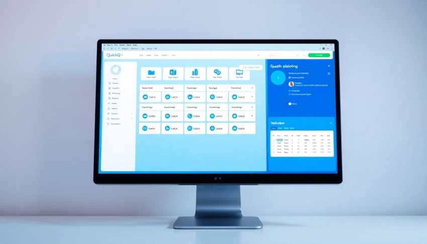 Download quickq电脑版下载 interface on a sleek computer display, showcasing its user-friendly design.
